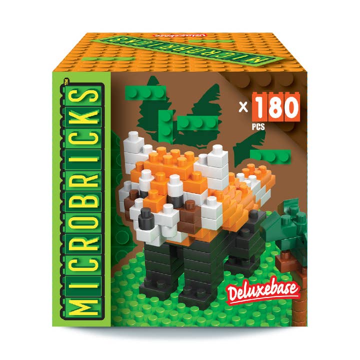 Microbricks - Red Panda Mini Brick Construction Set for wholesale by Deluxebase