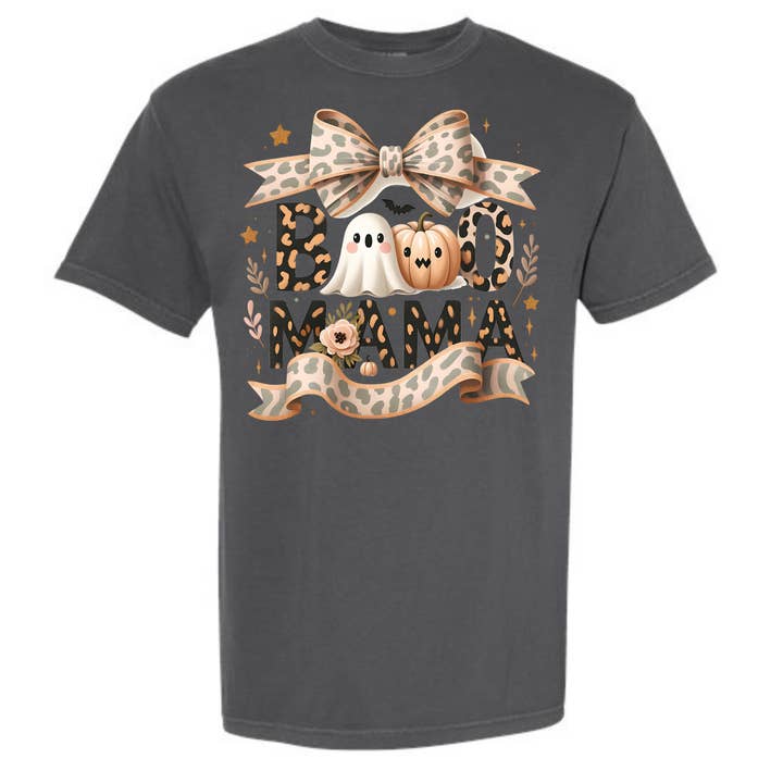 Boo Mama T-Shirt – Cute Leopard Print Halloween Tee for Moms for wholesale by Midwest Prints