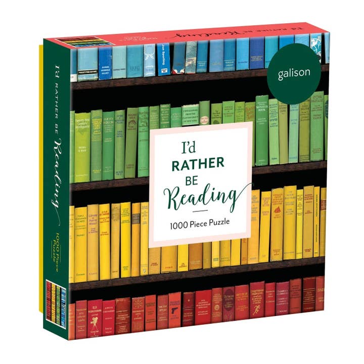 Texas Bookman - Wholesale Puzzle - Adult - I'd Rather Be Reading 1000 Piece Puzzle in Square Box
