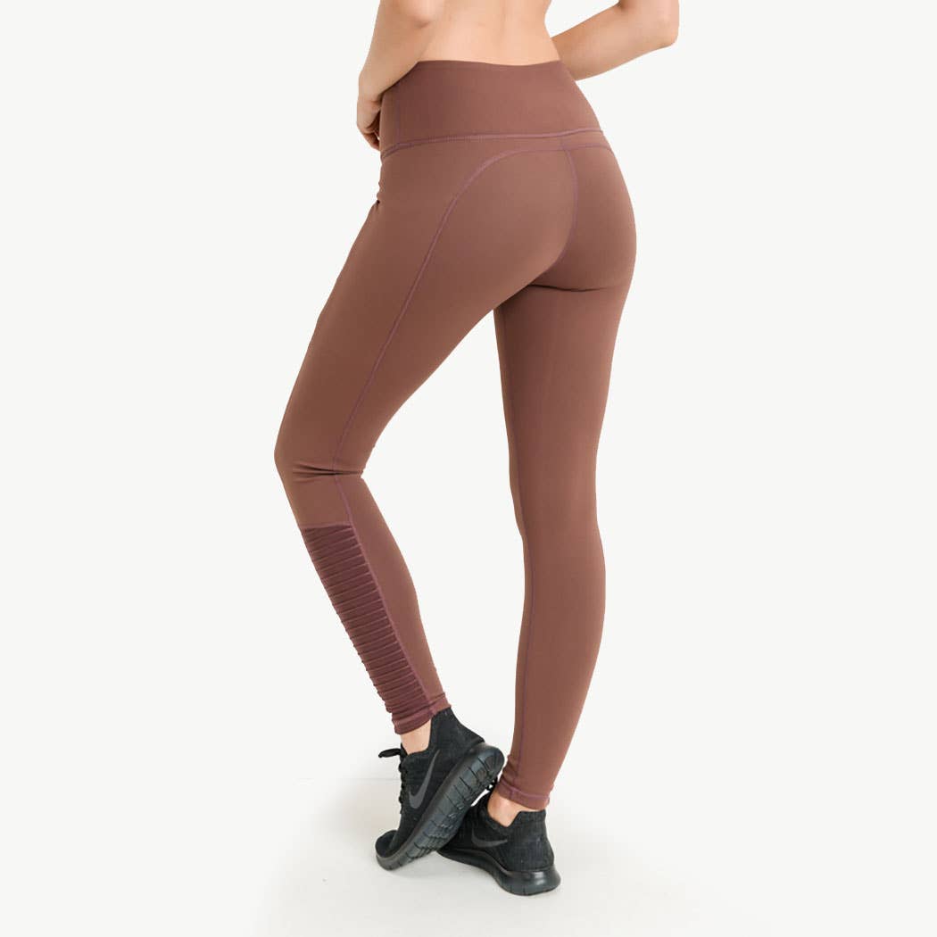 Mono B – wholesale Athletic/lounge leggings – Women's – Highwaist Zipper Pocket Moto Mesh Full Leggings5