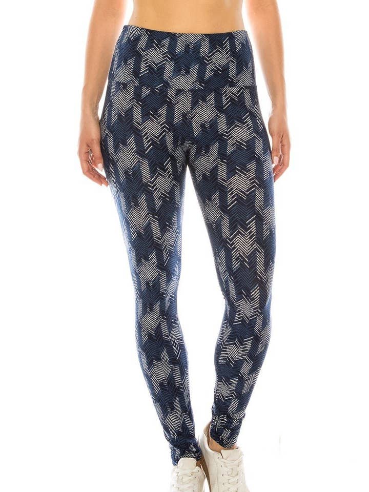 Sueded High Waist Ivy Harringbone Legging for wholesale by Flirty & Femme