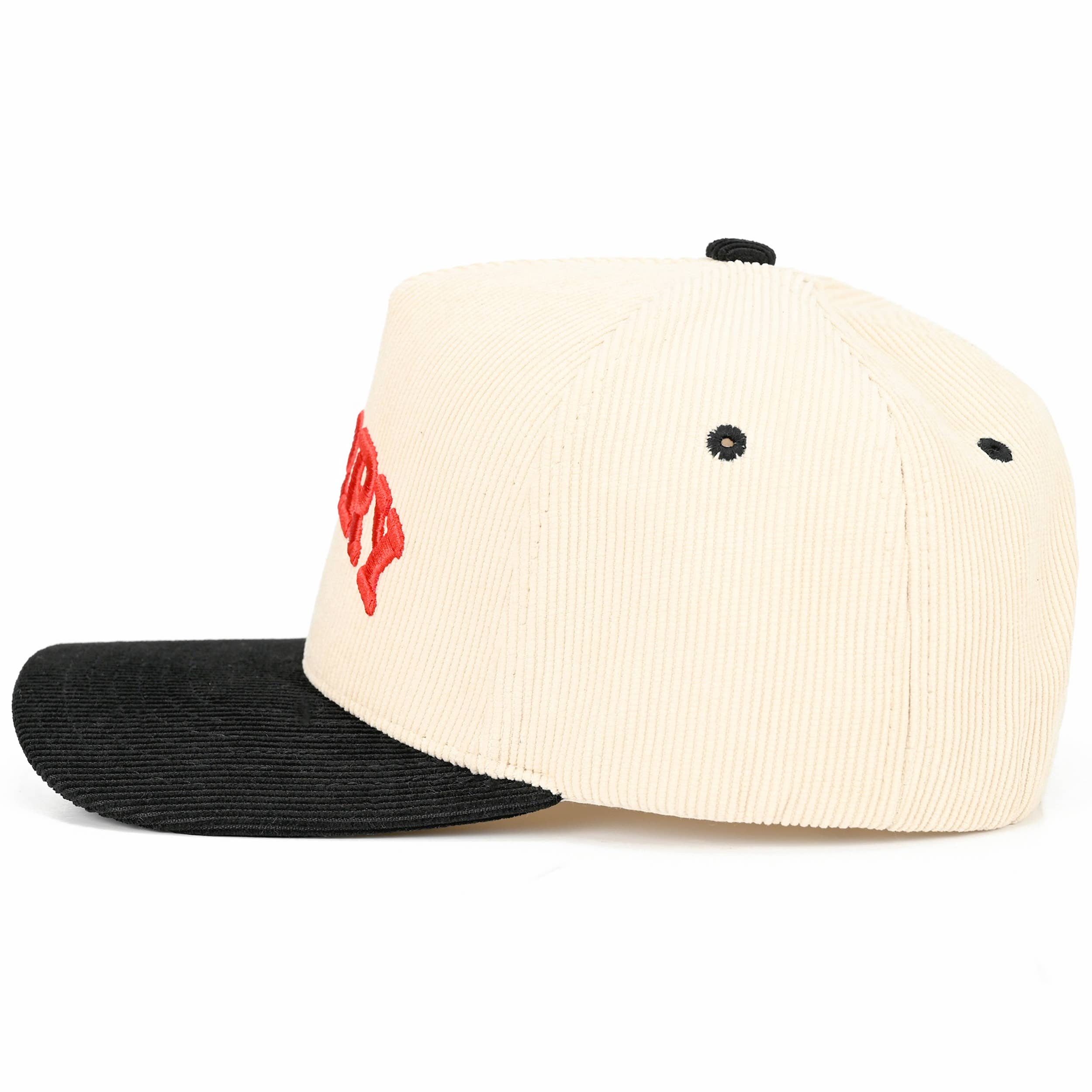 Hana - Wholesale Truckerpet - Dames - C.C MERRY Vetgedrukte Letter Corduroy Trucker Cap2