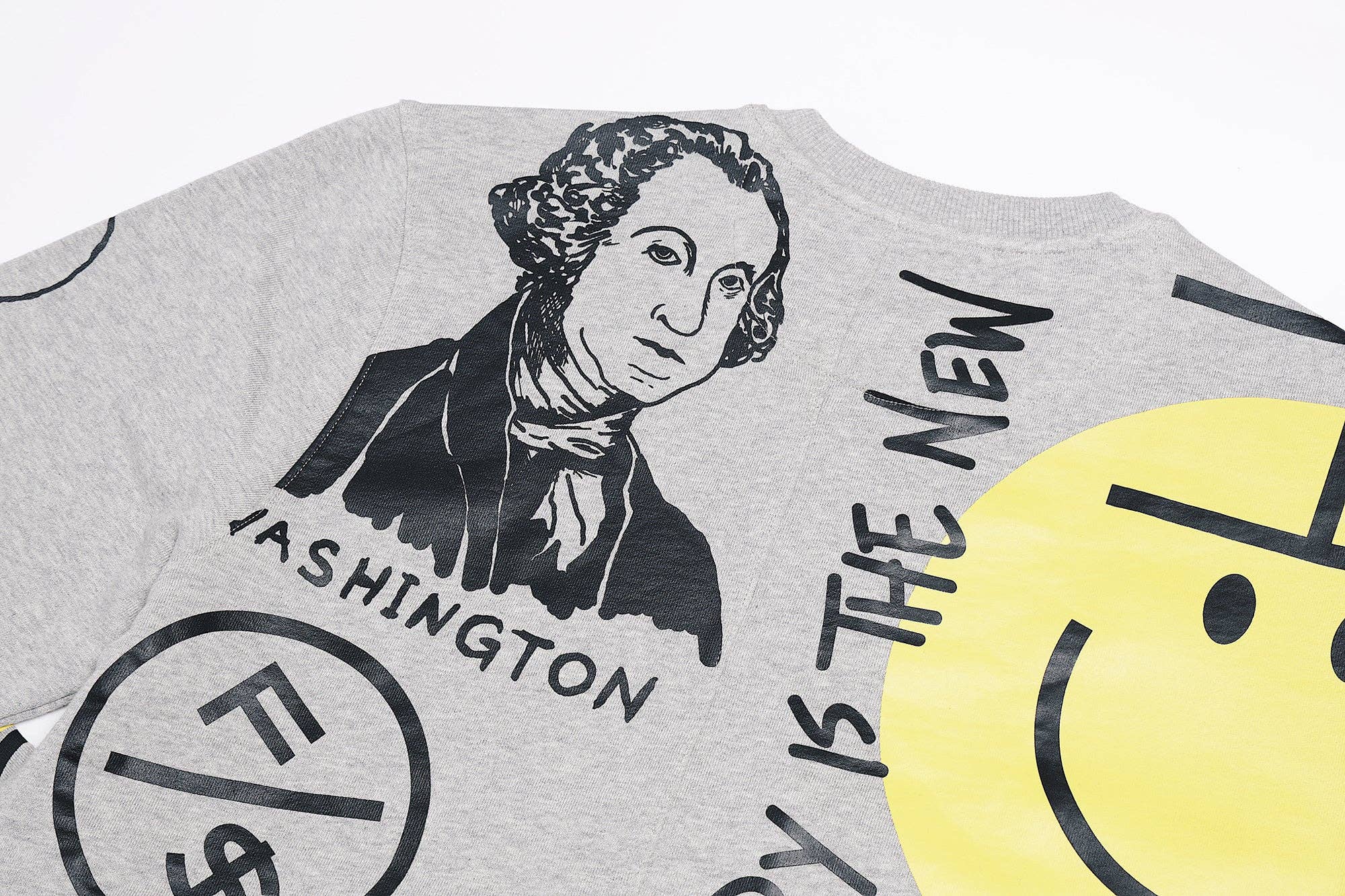 Heather Grey New Rich Crewneck Sweater (Heather Grey) for wholesale on Faire4