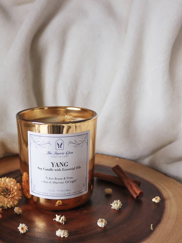 Yang Aromatherapy Candle for wholesale by The Faerie Glen