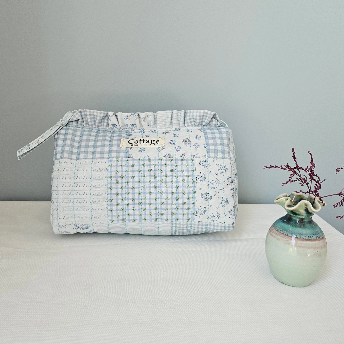 Royal marais - Venta al por mayor Bolsa para maquillaje - Neceser de maquillaje con volantes 100 % algodón2