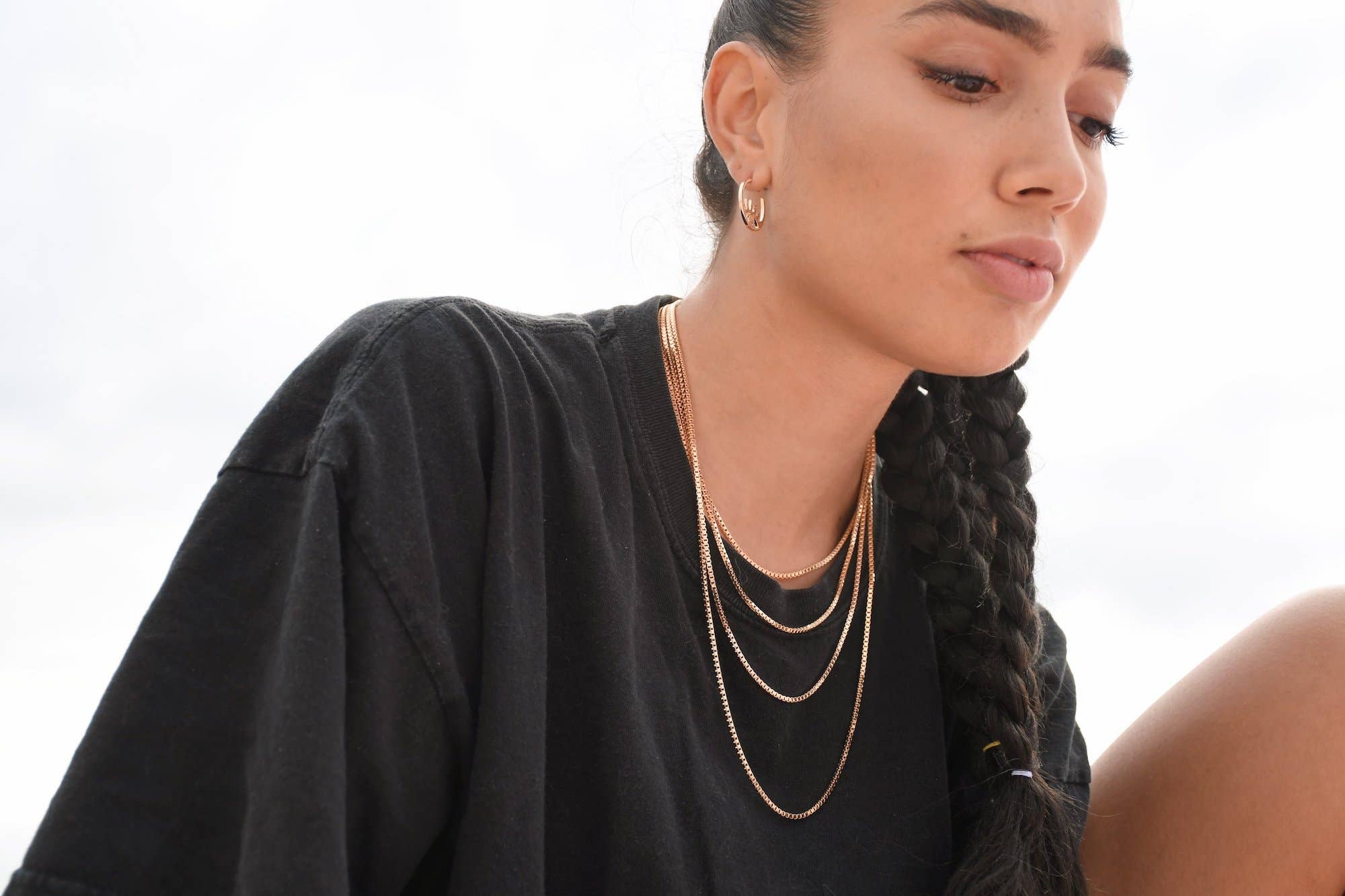 The Views & Co - Wholesale Link & Chain Necklace - Gold Box Chains3