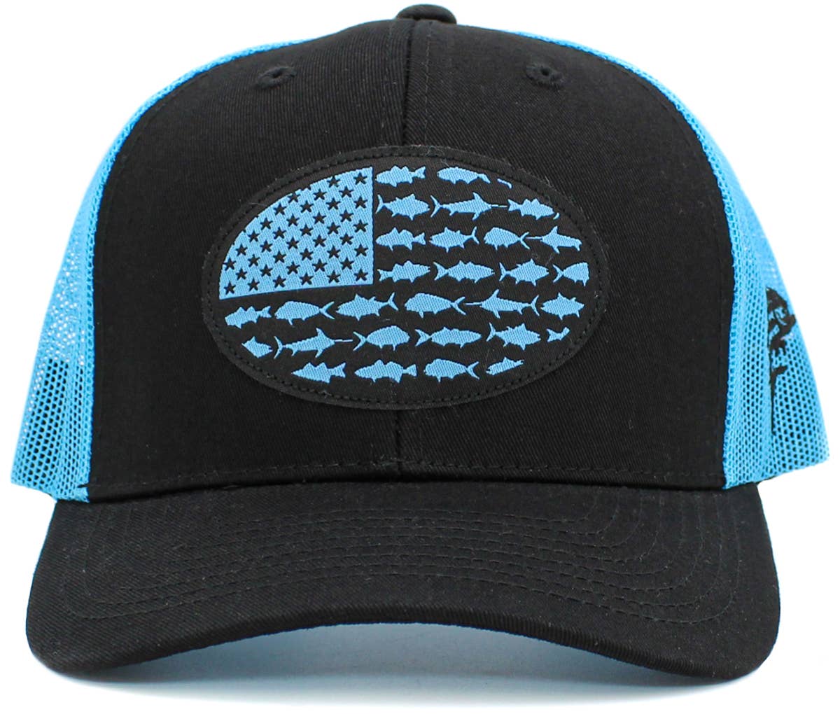 KBETHOS – wholesale Trucker hat – Unisex – USA Fish Flag Mesh Back Ballcap5