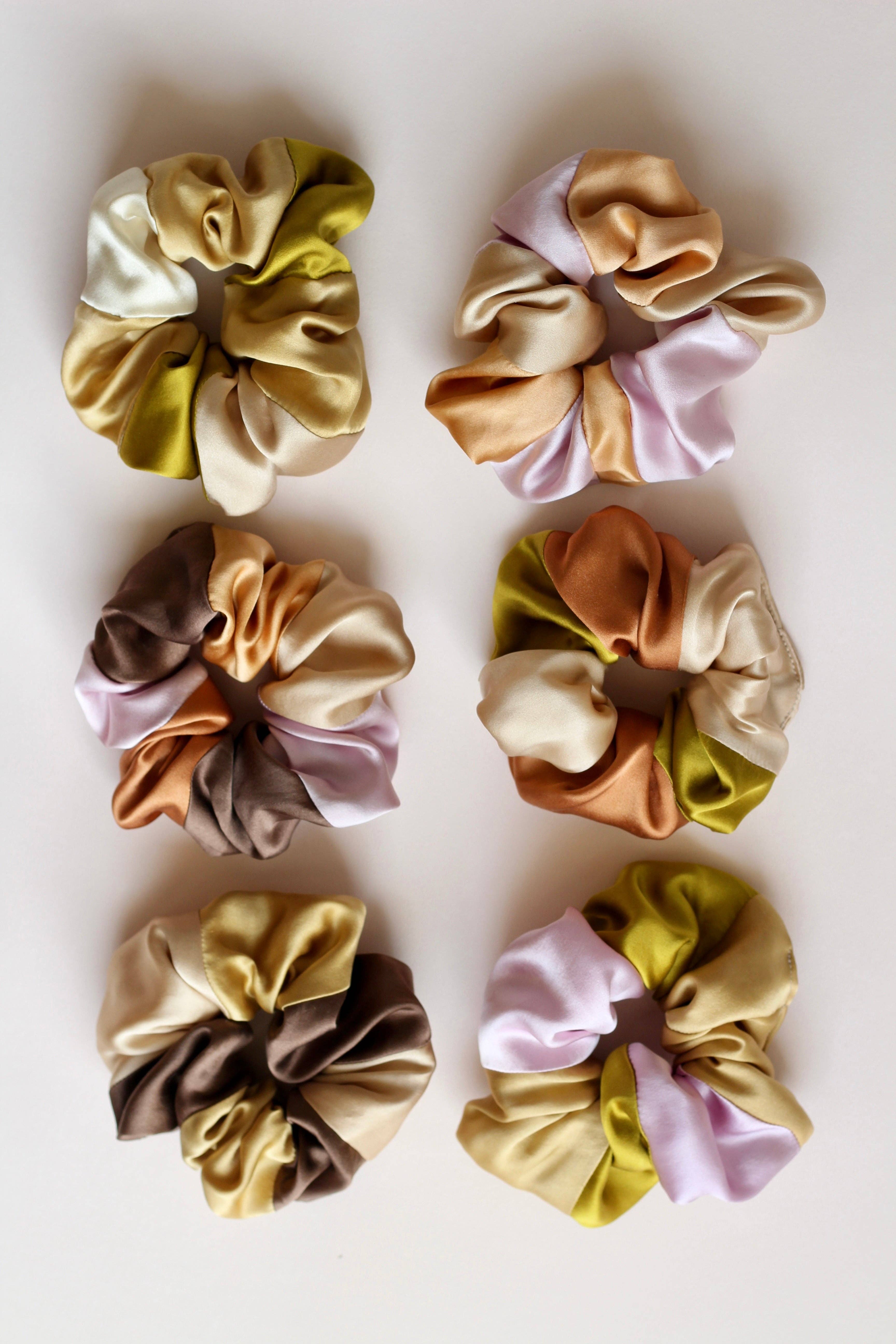 Marram - Wholesale Scrunchie - Women's - Scrunchie - Naturally Dyed - Patchwork Silk10