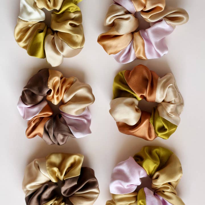 Marram - Wholesale Scrunchie - Women's - Scrunchie - Naturally Dyed - Patchwork Silk10