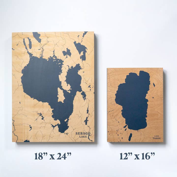 Lake Nockamixon Pennsylvania Custom Lake Map for wholesale by Benoit's Design Co.