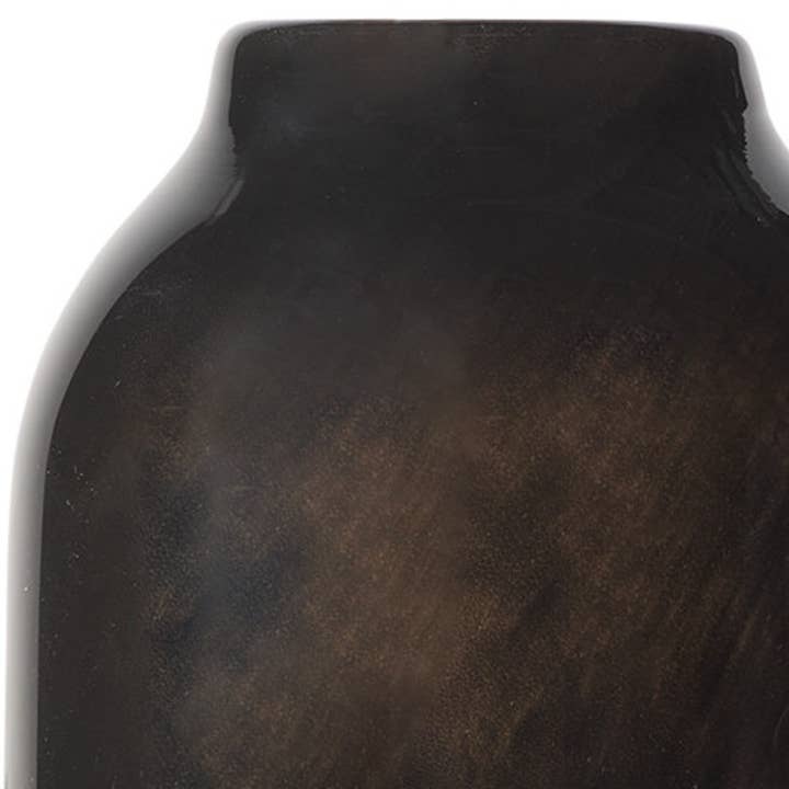 HomeRoots - Wholesale Vase - 12" Black And Gray Glass Cylinder Table Vase3