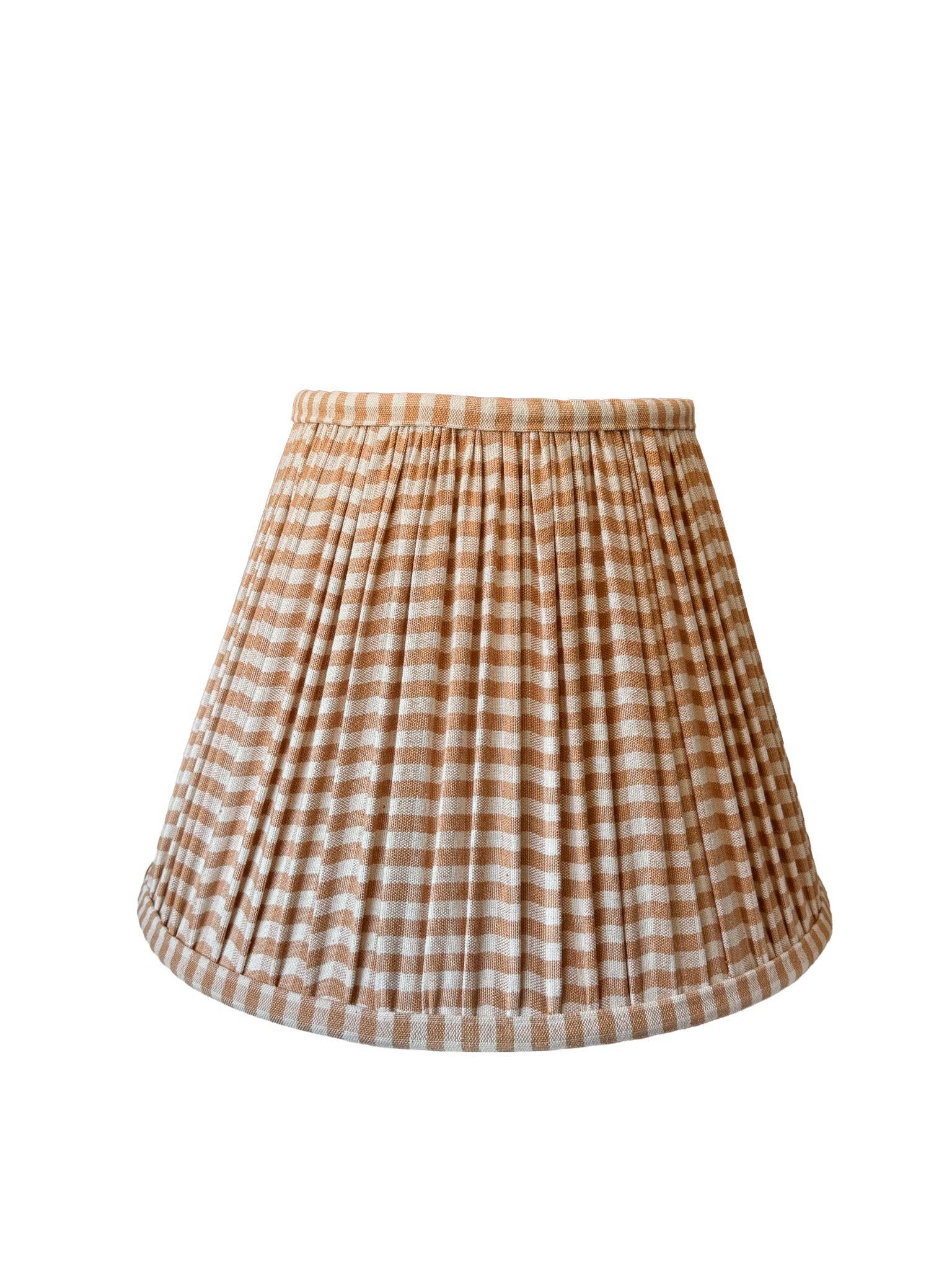 kd weave - Wholesale Lamp Shade - Tan Gingham Empire Shade1