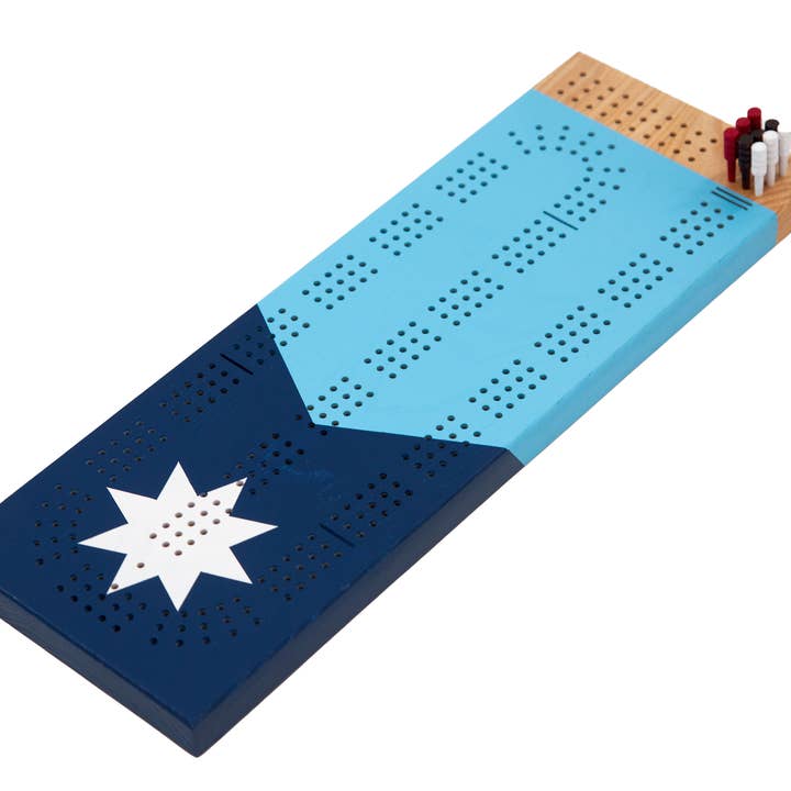 Sanborn Canoe Co. - Wholesale Board Game - Minnesota Flag Cribbage Board1