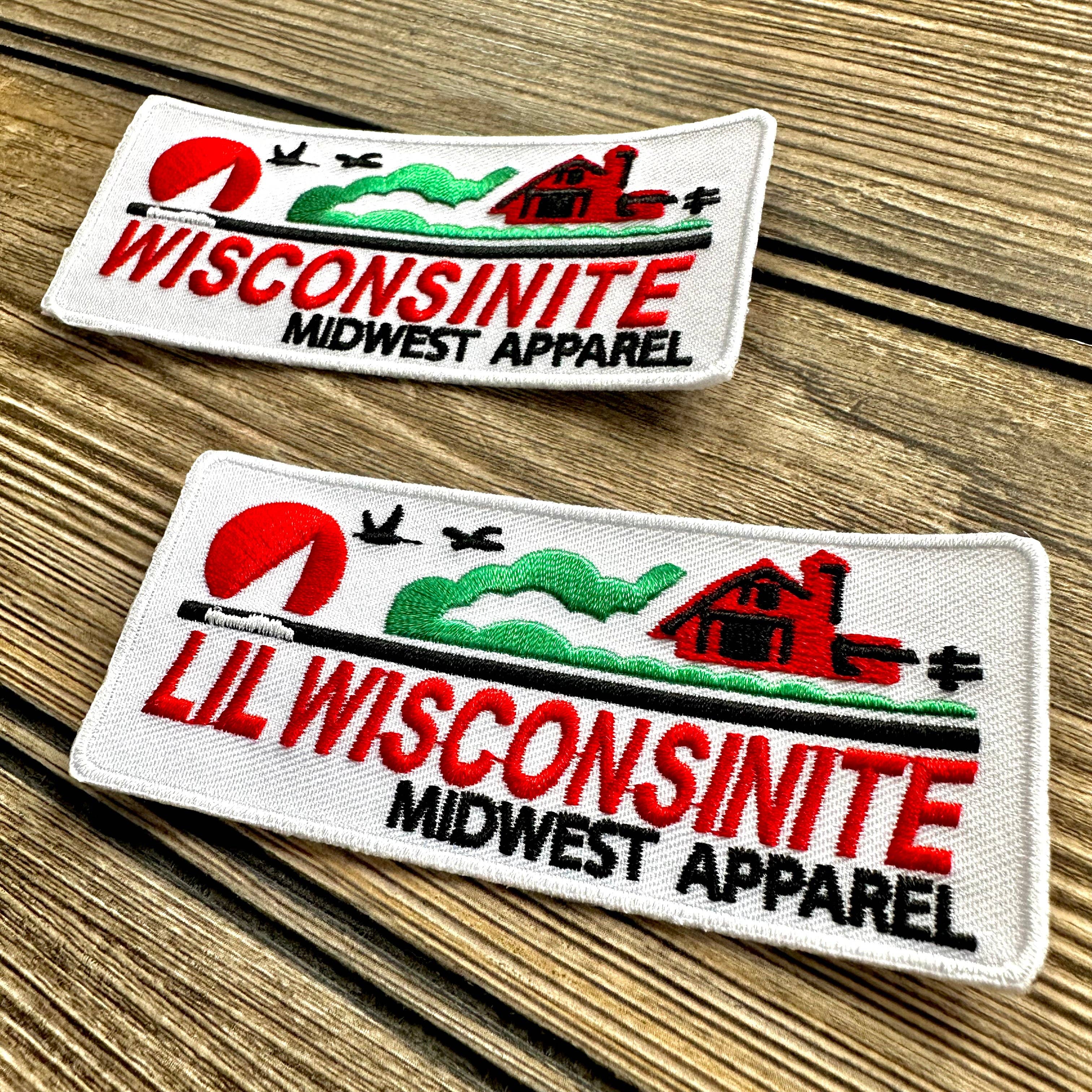 Midwest Apparel - Wholesale Patch - Wisconsinite/ Lil Wisconsinite Iron on Patch1