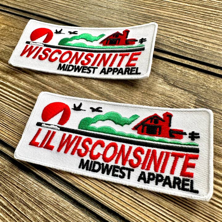 Midwest Apparel - Wholesale Patch - Wisconsinite/ Lil Wisconsinite Iron on Patch1