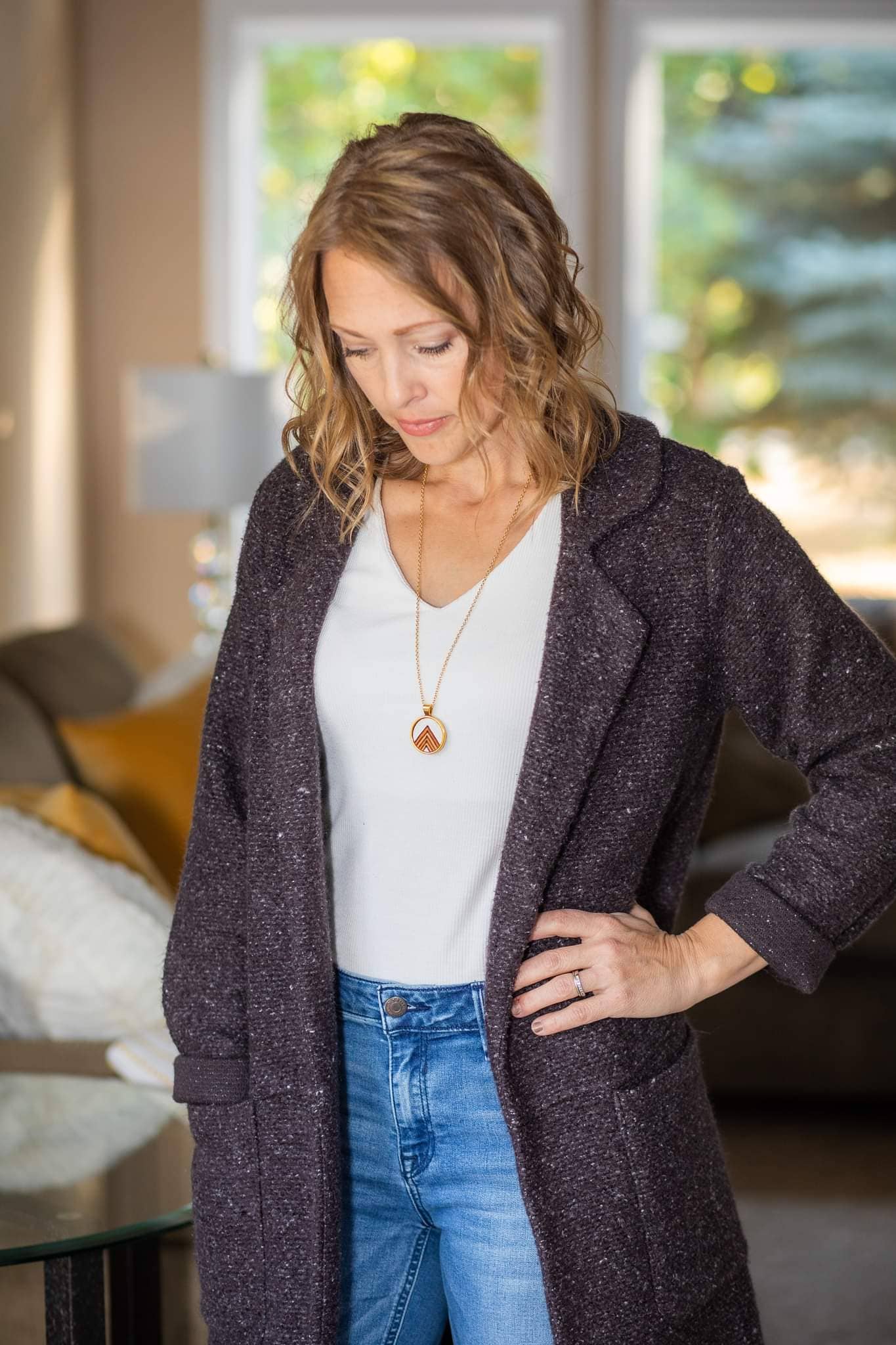 Uniquely Yours Montana - Wholesale Pendant/Charm Necklace - Modern Peak Leather Necklace1