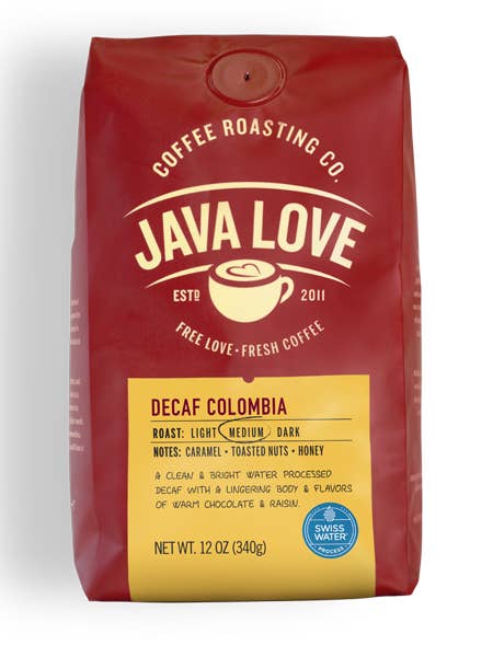 Decaf Colombia for wholesale by Java Love Coffee Roasting Co