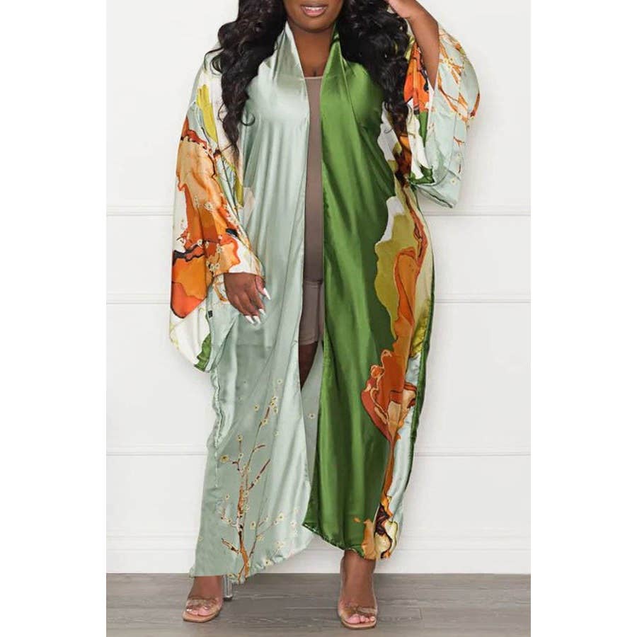 DORCAS - Wholesale Kimono - Women's - LONG SLEEVE FRONT OPEN KIMONO5