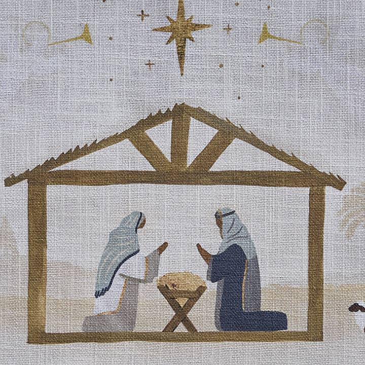 Split P - Wholesale Table Runner - Away In A Manger Table Runner 54" L2