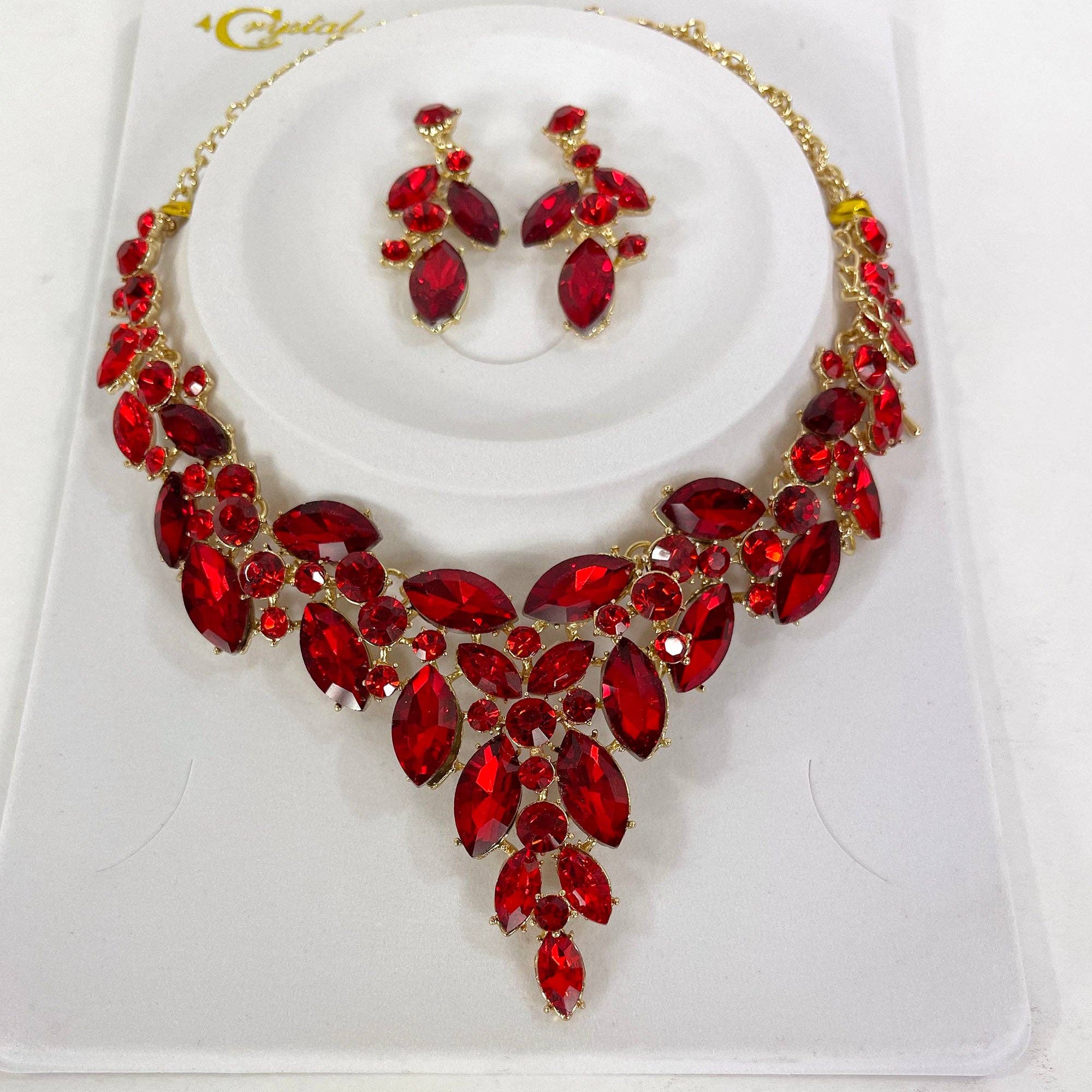 TAPA fashion - Wholesale Jewelry Set - Crystal Necklace Earring Set FJN367 (1PC)1