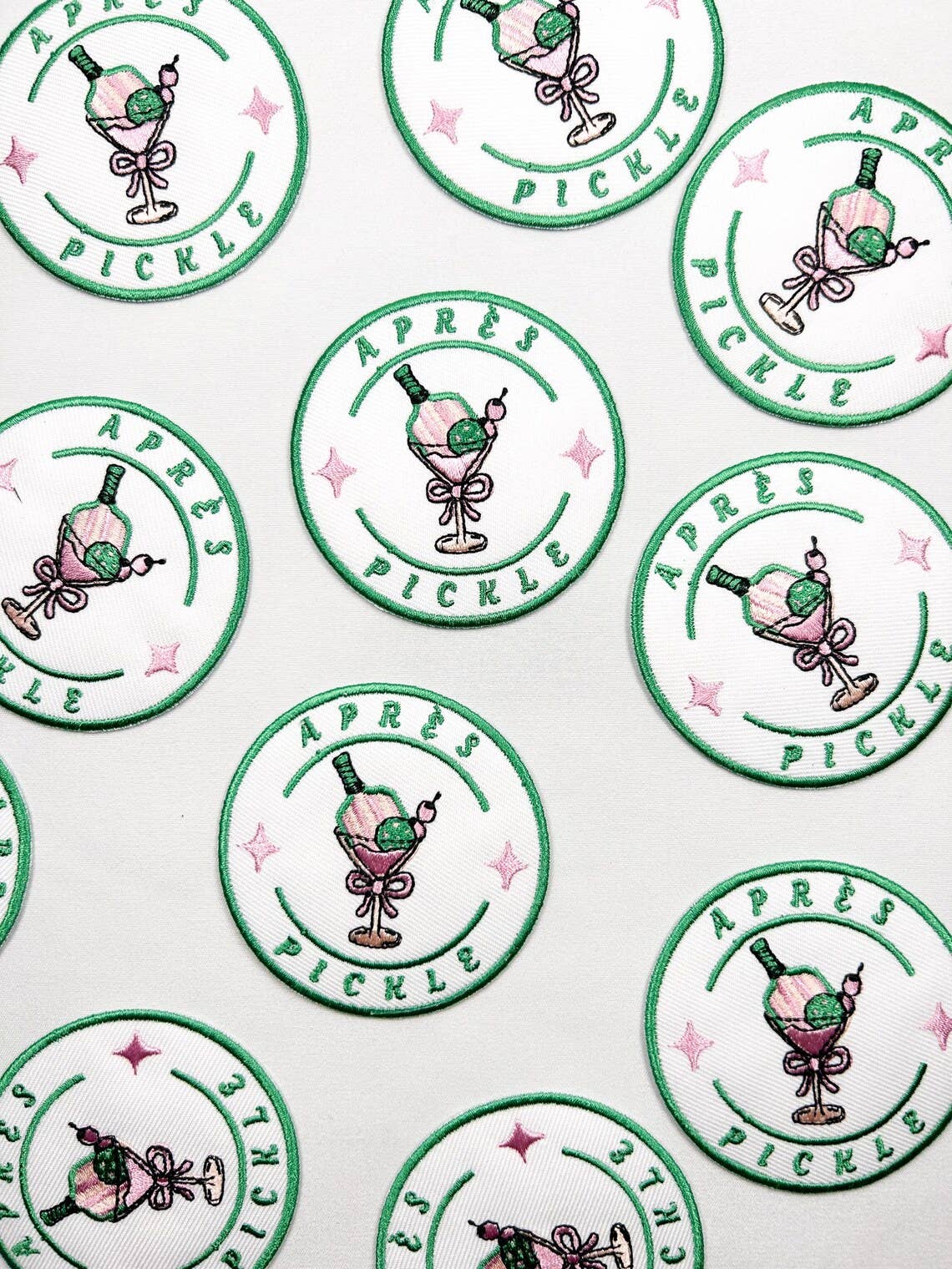 Field Trip Threads - Wholesale Patch - Apres Pickle Embroidered Iron On Patch for Pickleball 3