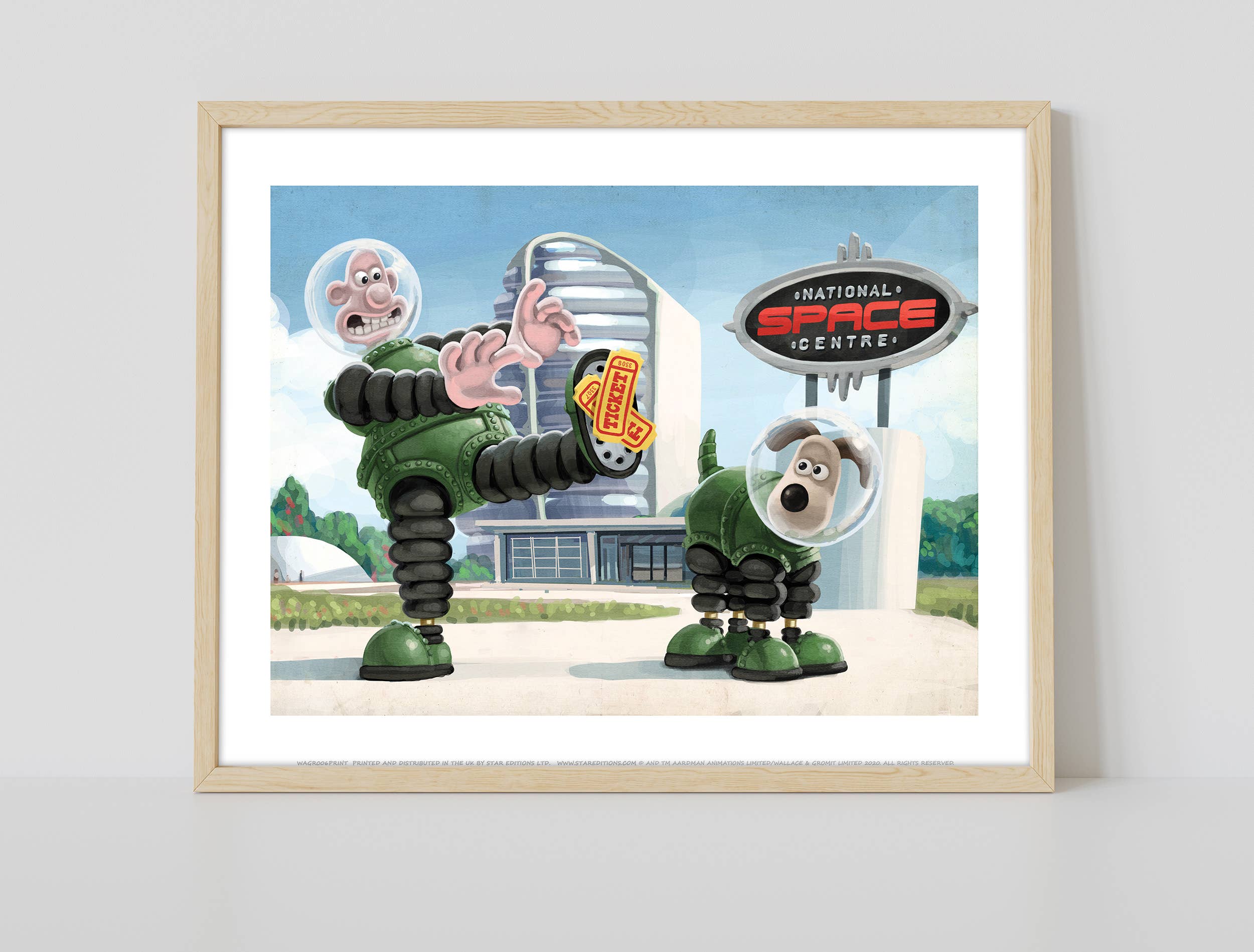 Star Editions - Wholesale Art Print - Wallace And Gromit At The National Space Centre Art Print1