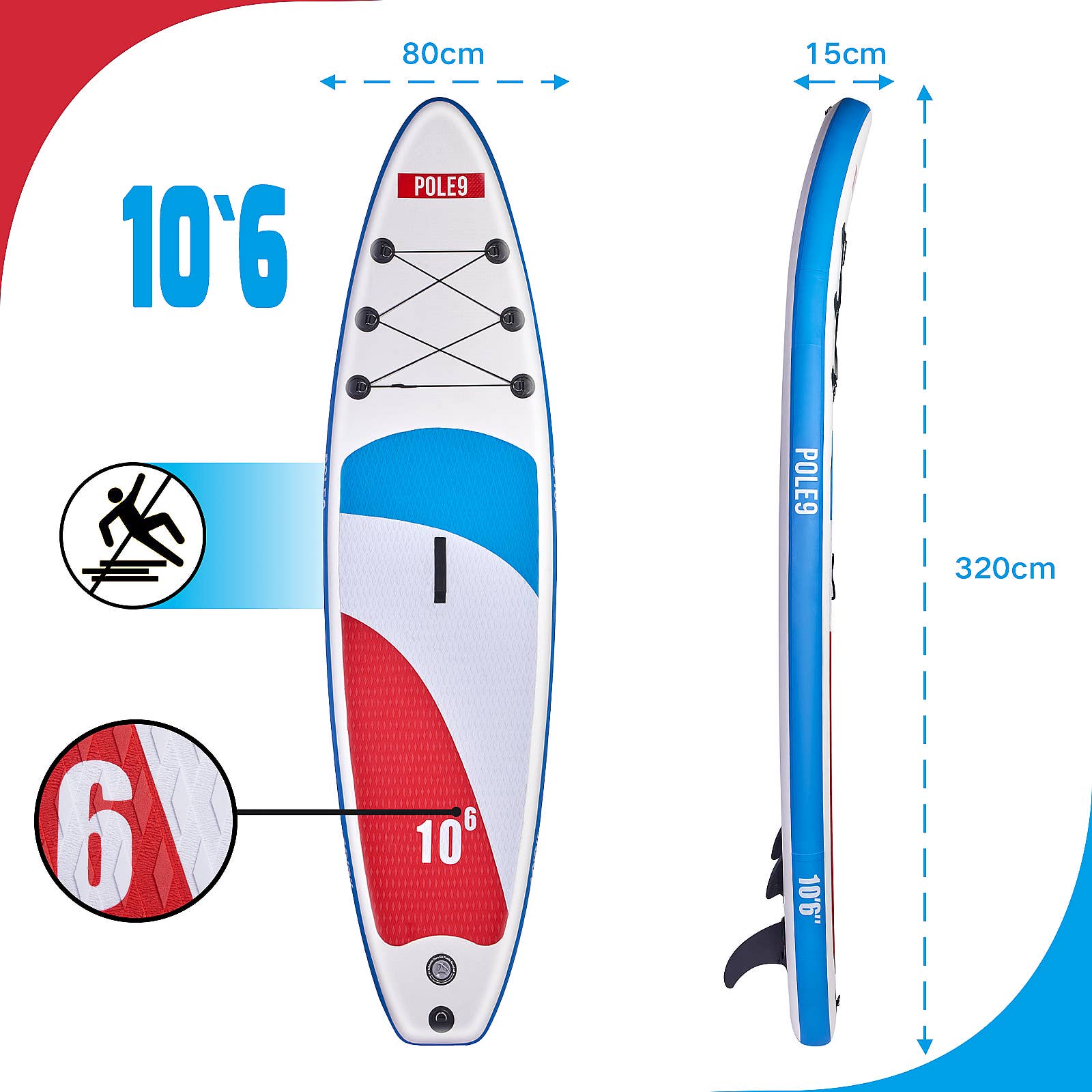 Pole9 - Wholesale Sporting Accessories - SUP Board - Blue1