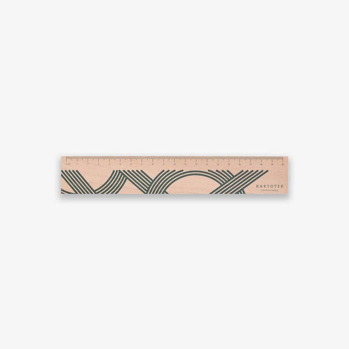 Wooden Ruler 20 for wholesale by Kartotek Copenhagen