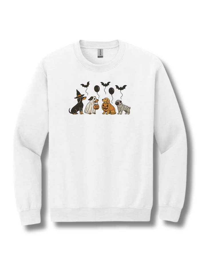 Sweat-shirt de chiens déguisés pour Halloween pour la vente par Peached Pups