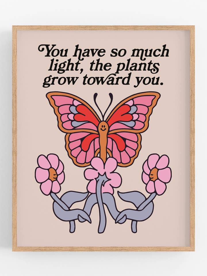 fjäril ljus tryck för wholesale av Kira Cyan