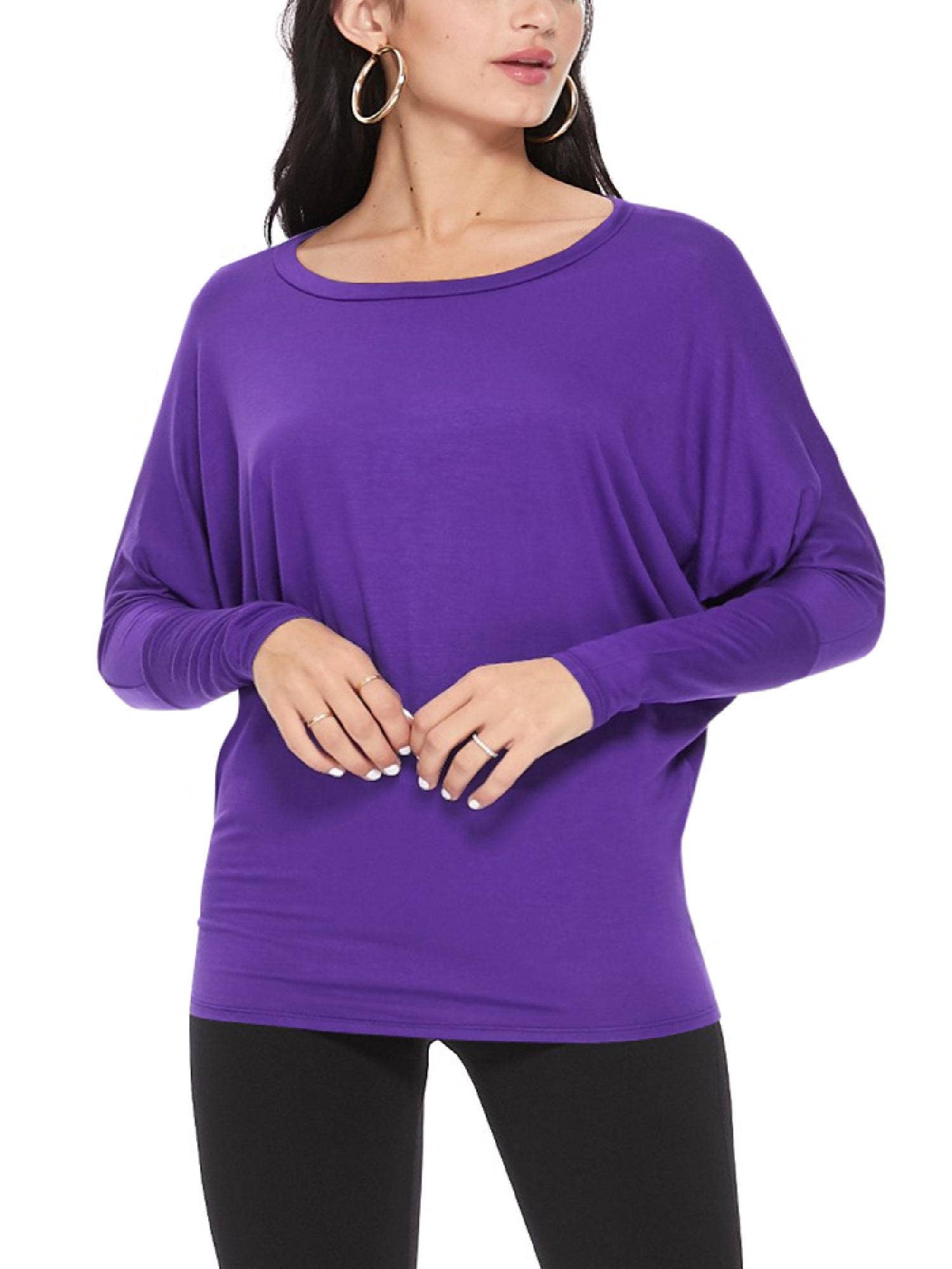 MOA COLLECTION - Wholesale Knit Top - Women's - Women's Casual Solid Color Dolman Sleeve Top12
