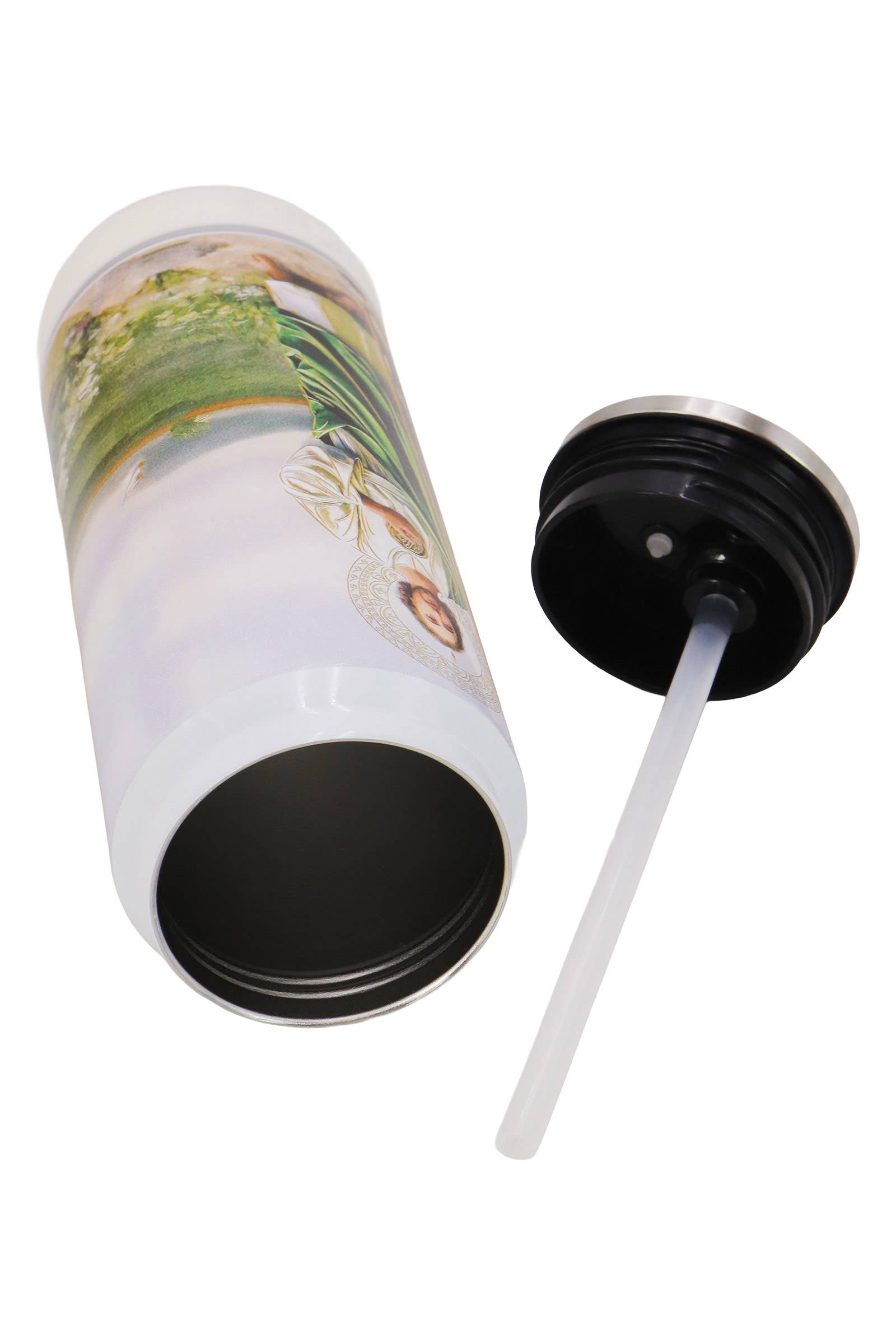 GREEN WHITE St. Jude Tumbler With Bluetooth Speaker for wholesale on Faire6