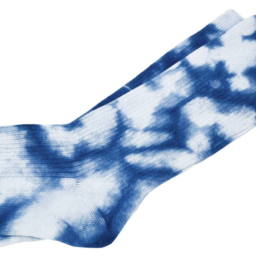 PHILIP HUANG - Wholesale Socks - Women's - NATURAL HAND TIE-DYED INDIGO SOCKS3