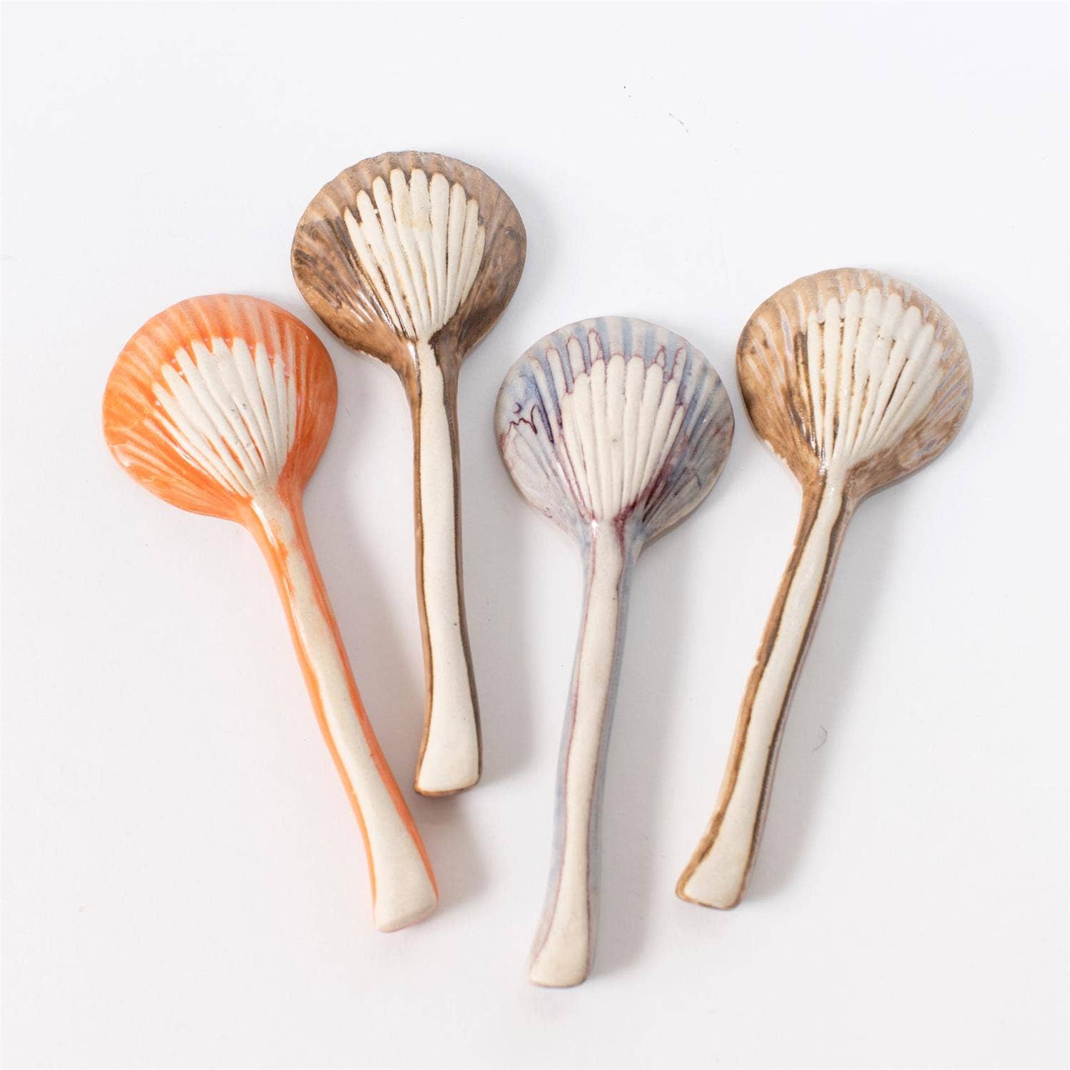 Audrey's Home & Gift – wholesale Kökssked – Skedar - Kammusslaskal Multi Color Glasyrer (PK/12 AST)3