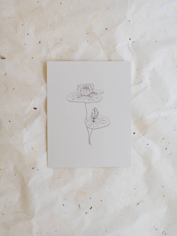 Water Lily 8x10 Print for wholesale by Krista Pischner Studio