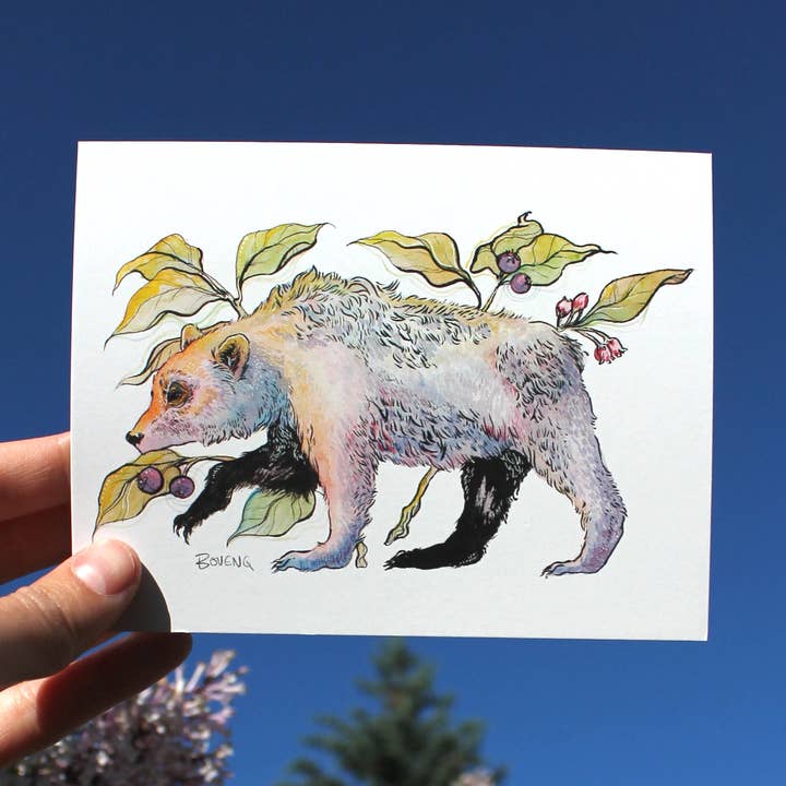 Hucklebear-Grußkarte für den Großhandel von Sydney Boveng