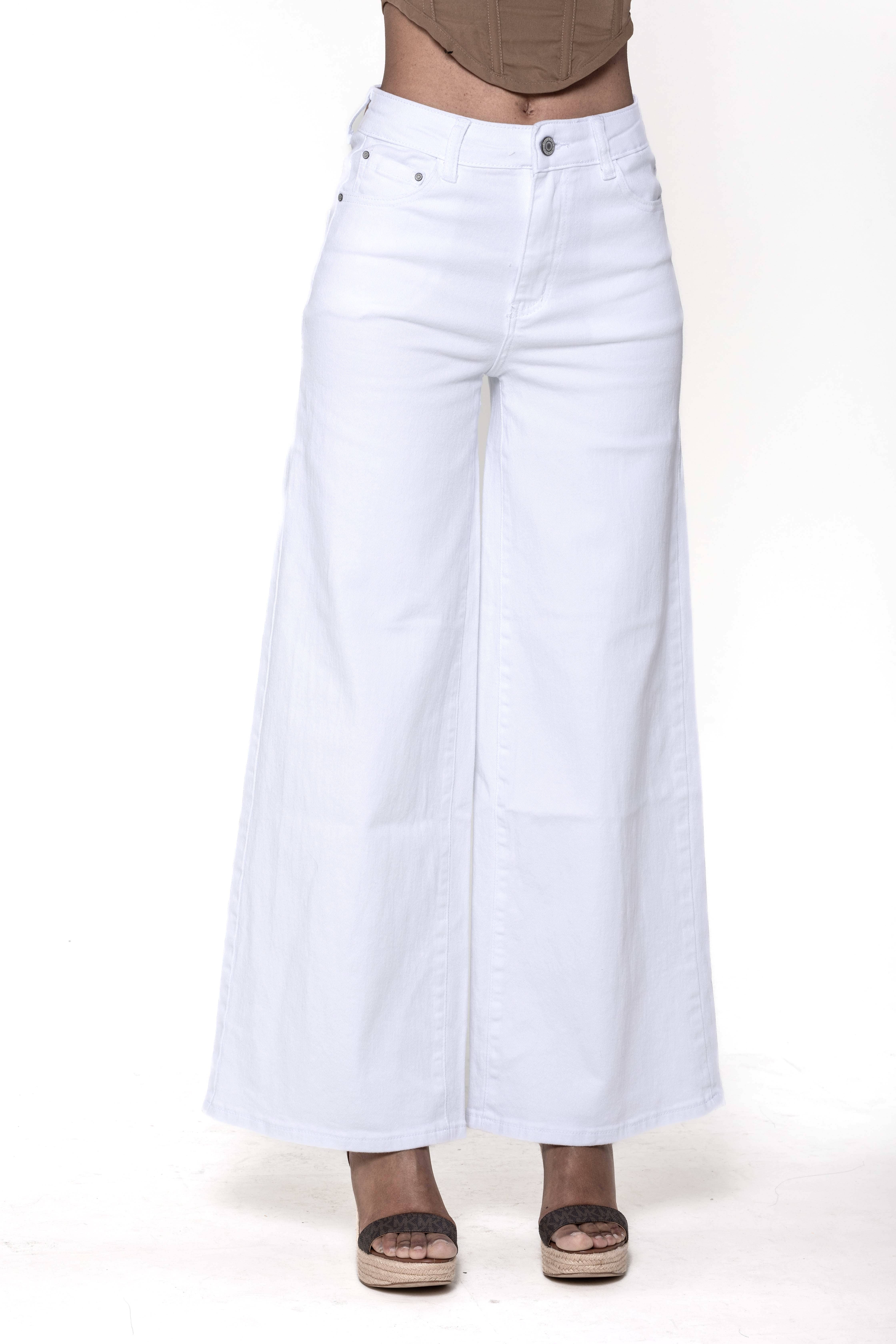 Nina Carter - Vente Jean – femme - Nina Carter super WIDE LEG taille haute stretch YY30048