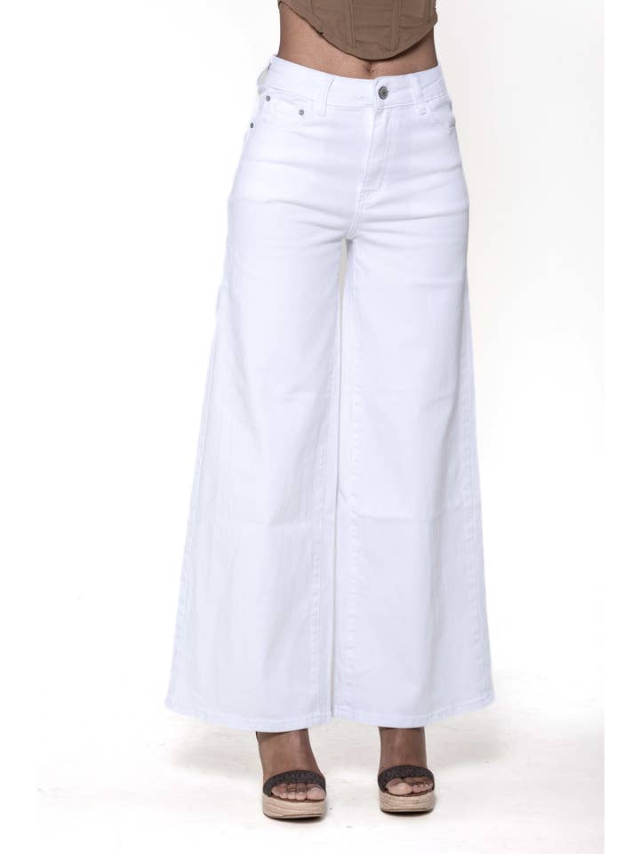 Nina Carter - Vente Jean – femme - Nina Carter super WIDE LEG taille haute stretch YY30048