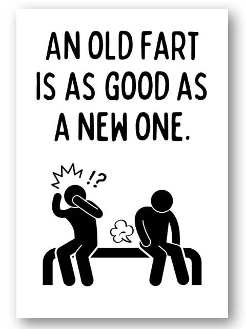 Second Ave Funny Old Fart Happy Birthday Greetings Card for wholesale by Second Ave Gift Company