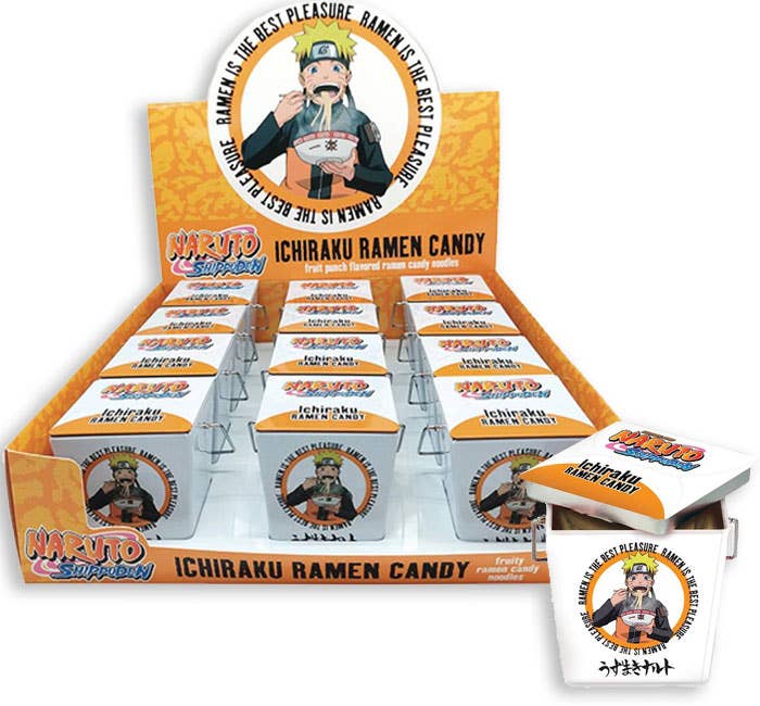 I Got Your Candy - Venta al por mayor Golosinas duras - Caramelos Boston America Naruto Shippuden Ramen, 1 onza, 12 unidades0