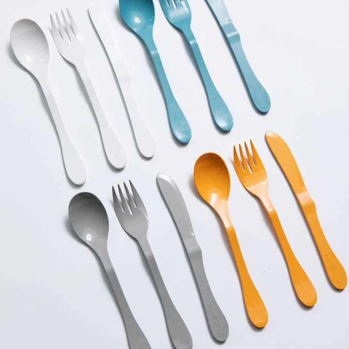 Knork Flatware – wholesale Assorted cutlery set – KNORK Eco 12 Piece (Fork, Knife, Spoon) Biodegradable Bamboo2