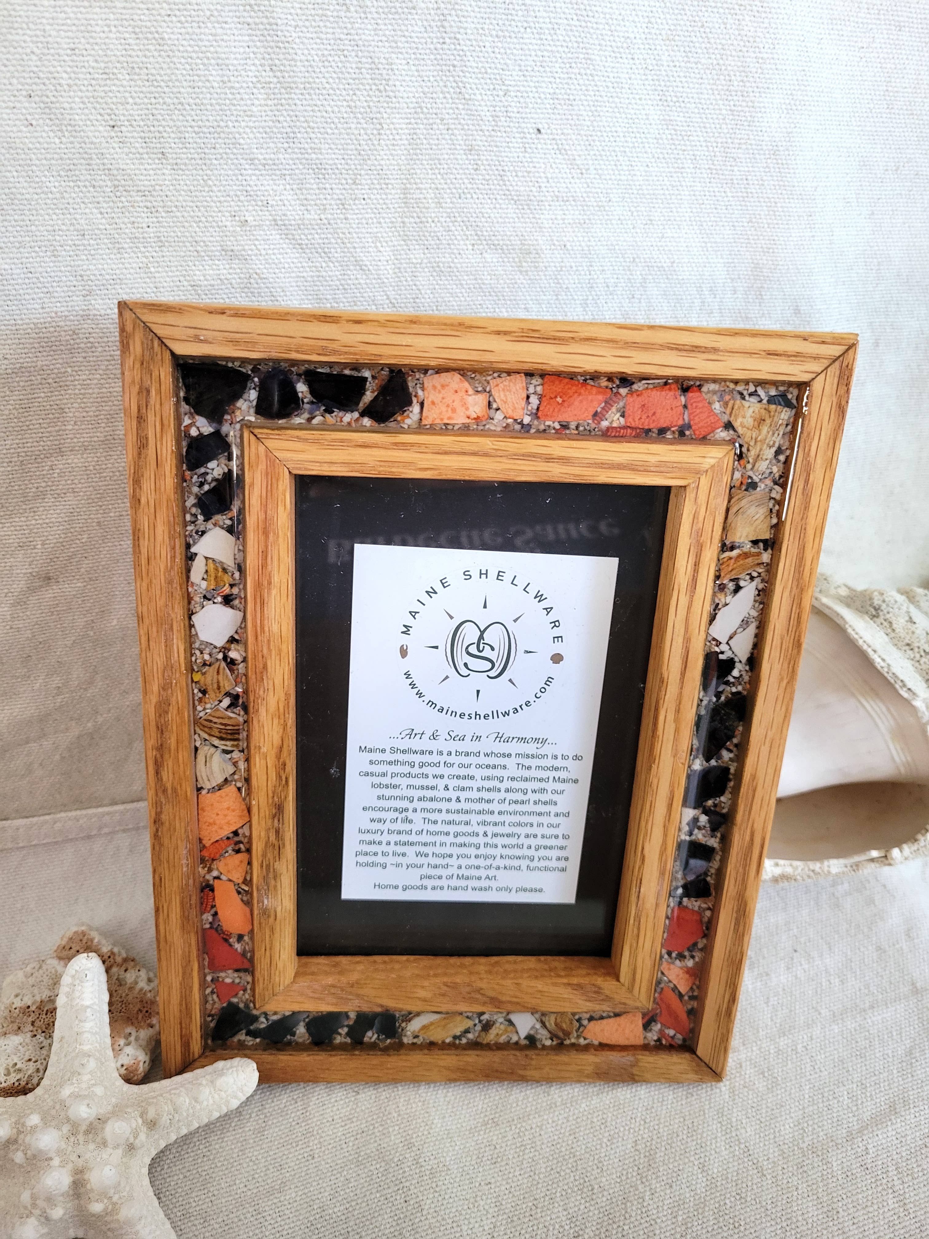 Maine Shellware - Wholesale Picture Frame - Wood & Shell Picture Frames (2 sizes)5