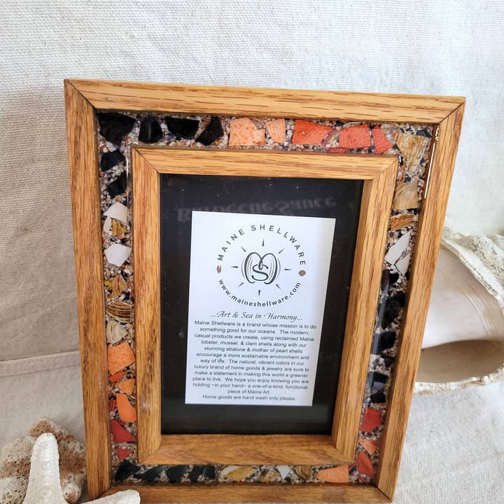 Maine Shellware - Wholesale Picture Frame - Wood & Shell Picture Frames (2 sizes)5