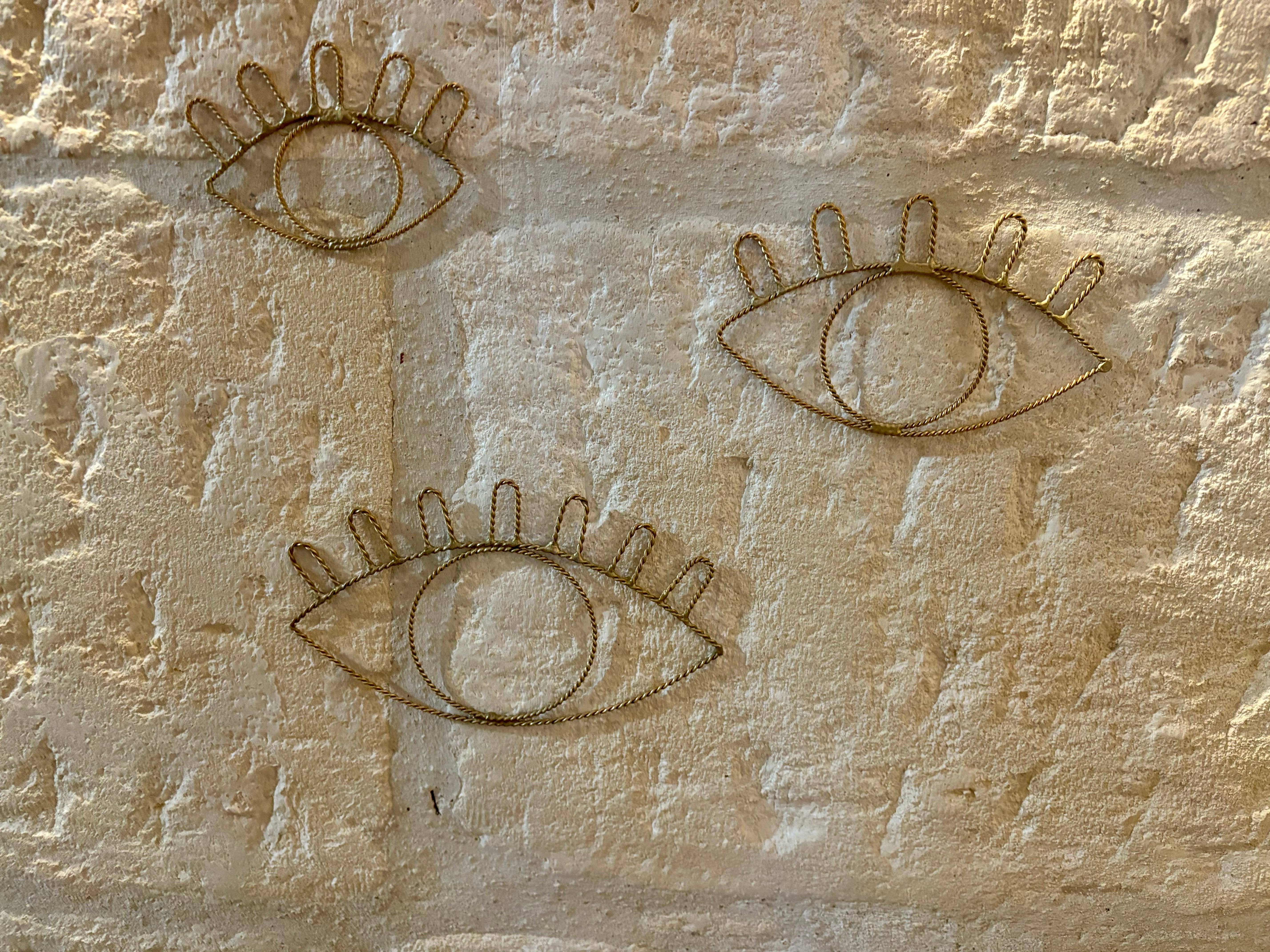 BAHIA HOME - Venta al por mayor Papel pintado 3D - Ojo Caracas de alambre de latón retorcido3