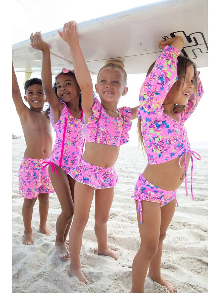 Blueberry Bay - Wholesale Two Piece Swimsuit - Kids - Poolside Escape Two Piece Swimsuit2