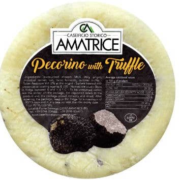 Amatrice Pecorino Al Tartufo, 1.8lbs for wholesale by Little Cheese Shop