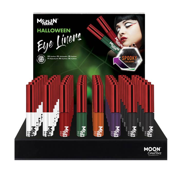 Terror Eye Liner 48 Full Display for wholesale by Moon Makeup