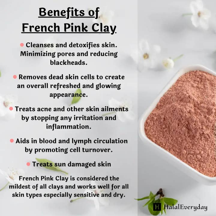 HalalEveryDay - Wholesale Skincare Face Mask - French Pink Clay
