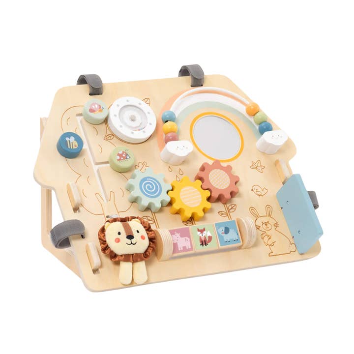 TookyToy 2 in 1 Wooden Activity Board for wholesale by tokiplay