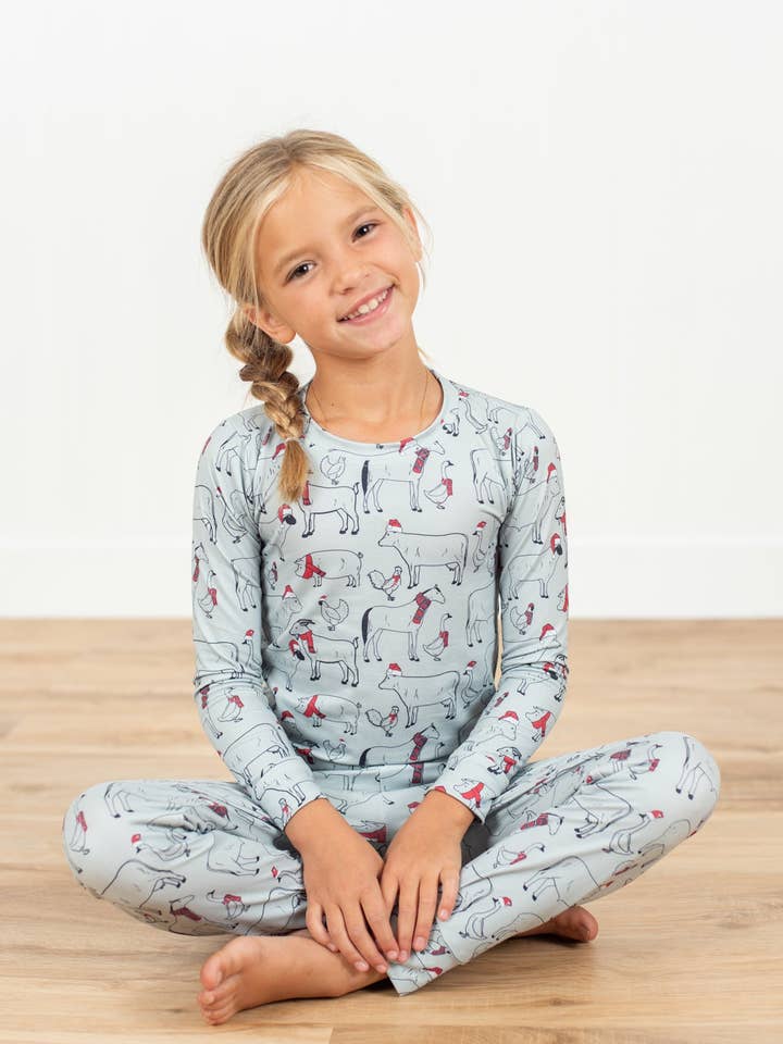 Pyjama de Noël pour enfant/bébé "Filthy Animal" pour la vente par American Farm Company